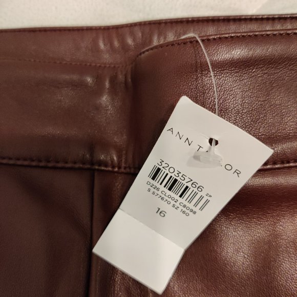 Ann Taylor Faux Leather Ankle Pants - Picture 5 of 6